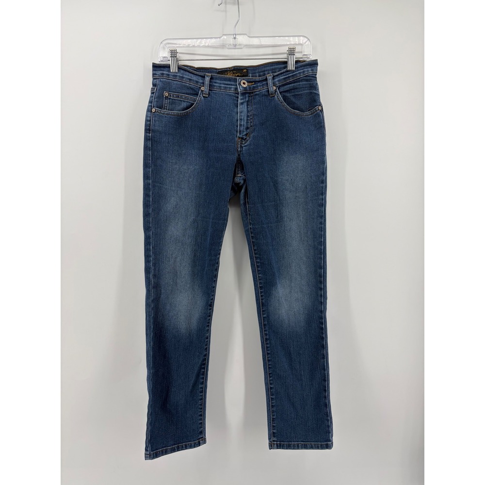 Lee Womens Jeans Medium Wash Blue Denim Straight Leg Size‎ 30 Casual Comfortable